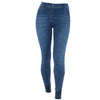 EQUITHÈME Pantalon d'Équitation Texas Denim bleu/Beige