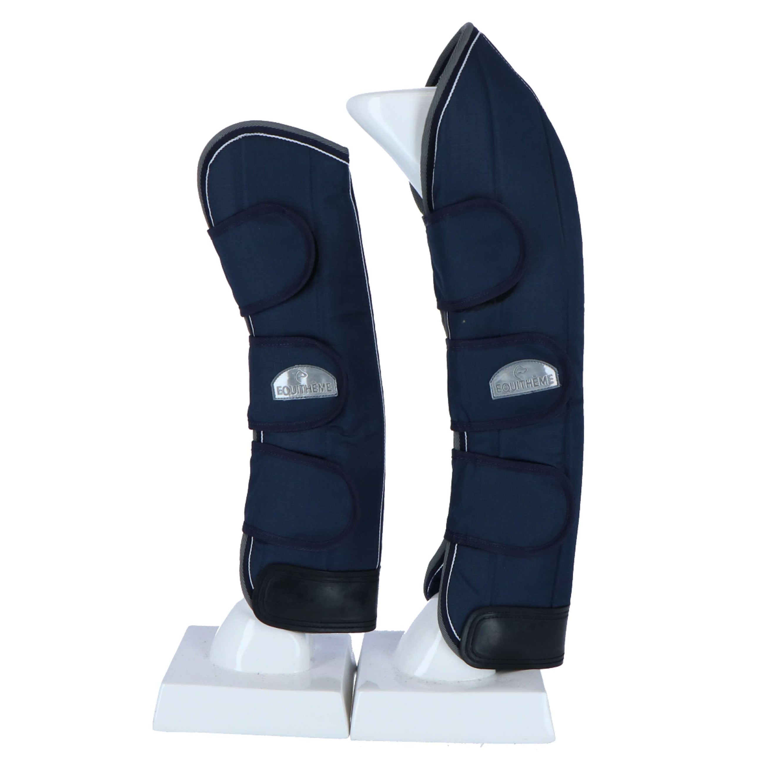 EQUITHÈME Guêtres de Transport 600D Marine bleu/Gris/blanc EQUITHÈME Guêtres de Transport 600D Marine bleu/Gris/blanc
