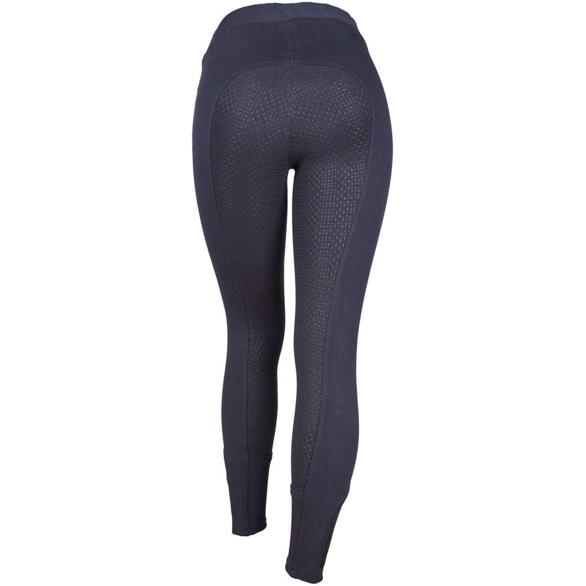 HKM Legging d'Équitation Yvi Silicones Fond Peau Bleu foncé