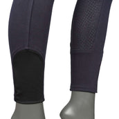 HKM Legging d'Équitation Yvi Silicones Fond Peau Bleu foncé