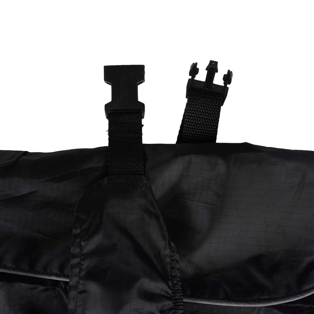 Covalliero Couverture de Pluie pour Chien Forks Noir