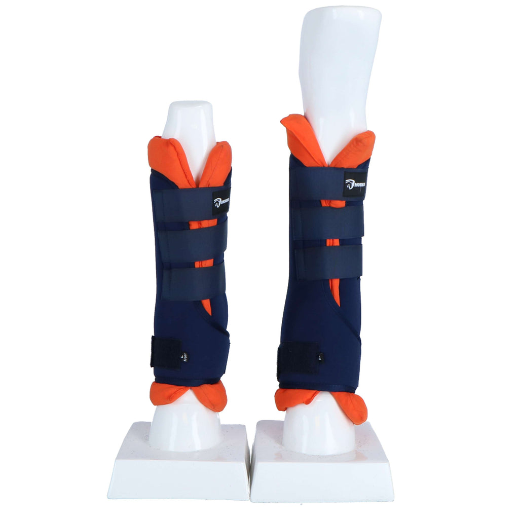 HORKA Guêtres de Transport/Écurie Bleu/Orange
