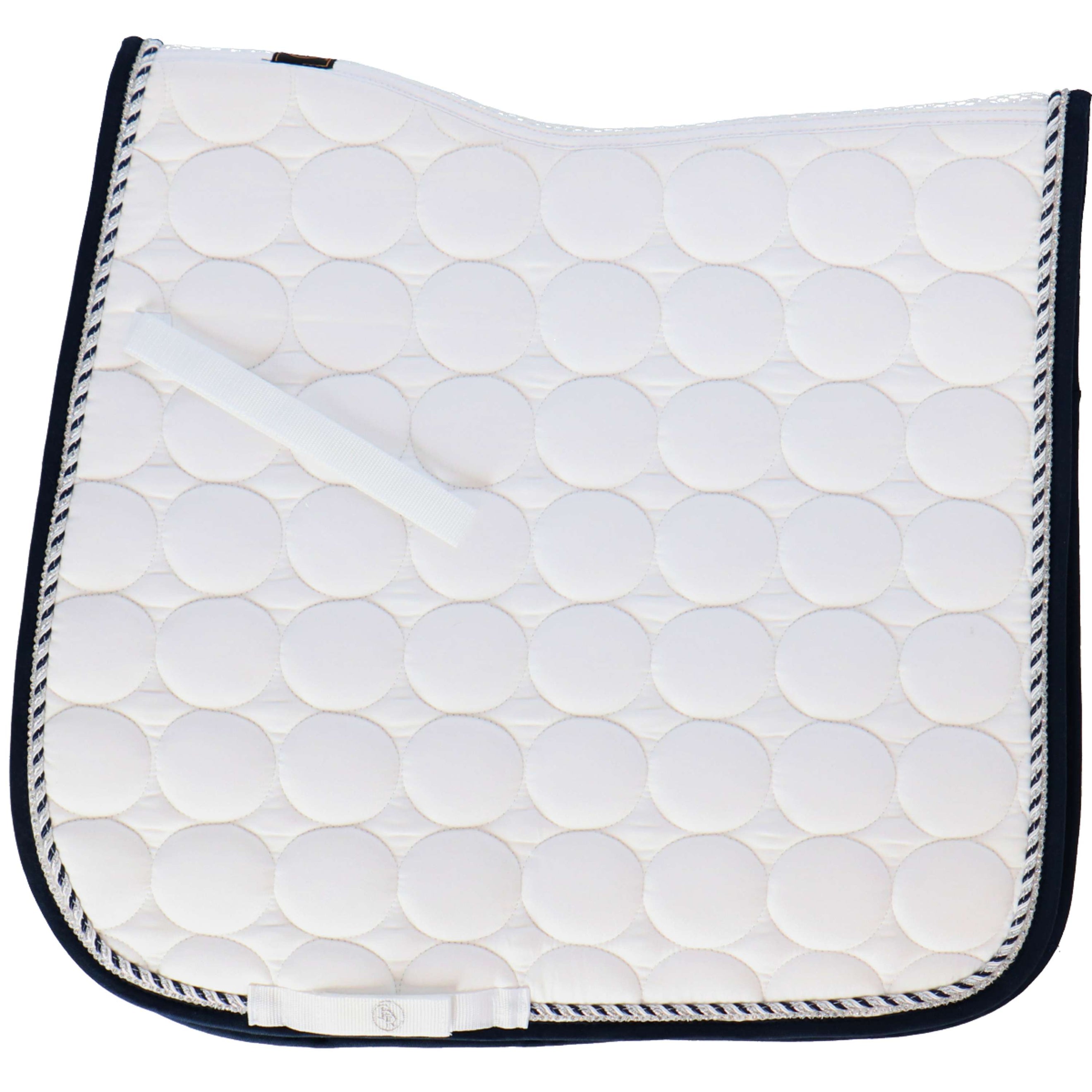 BR Tapis de Selle Galway C-Wear Dressage Blanc/Marin