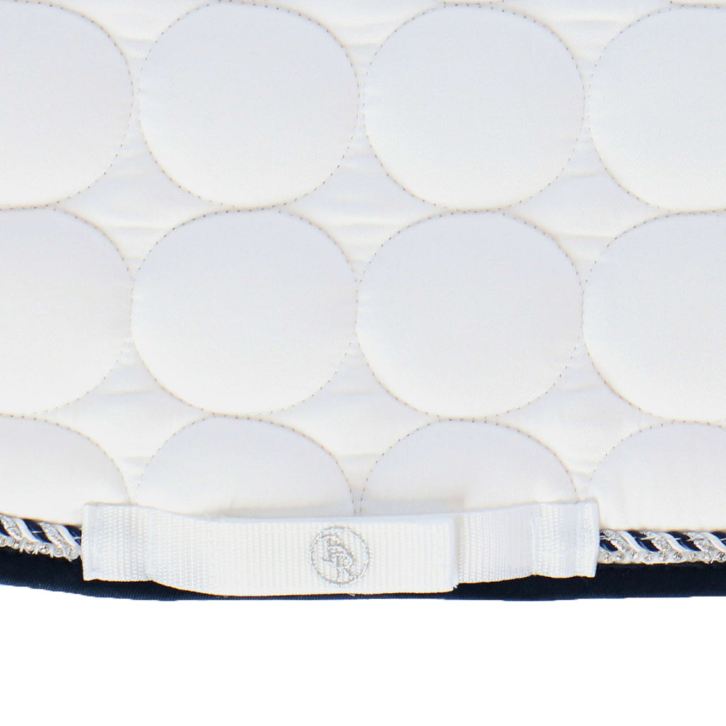 BR Tapis de Selle Galway C-Wear Dressage Blanc/Marin