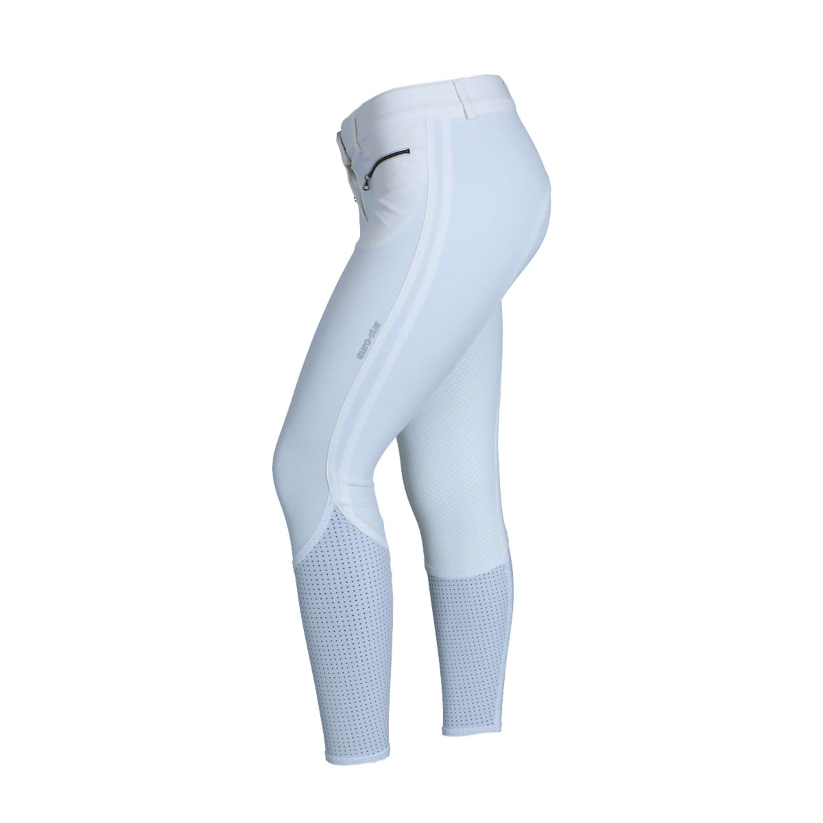 Euro-Star Pantalon d'Équitation Airflow Full Grip Blanc