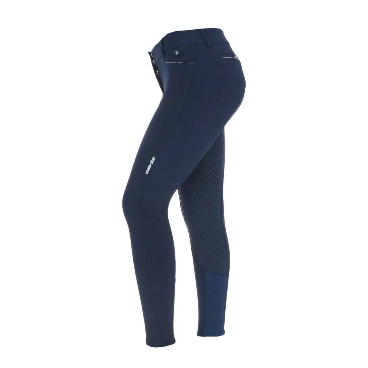 Euro-Star Pantalon d'Équitation Arielle Full Grip Marin