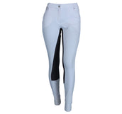 BR Pantalon d'Équitation Limerick Siliconen Fond de Peau Blanche-Neige