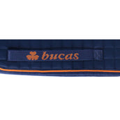 Bucas Therapy Tapis de Selle Dressage Bleu Marine/Orange