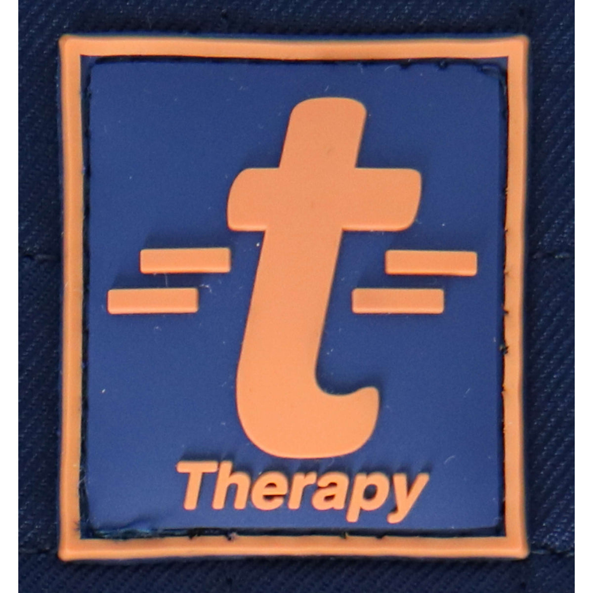 Bucas Therapy Tapis de Selle de Saut Bleu Marine/Orange