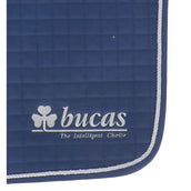 Bucas Tapis de Selle Max Logo Dressage Marin/Argente