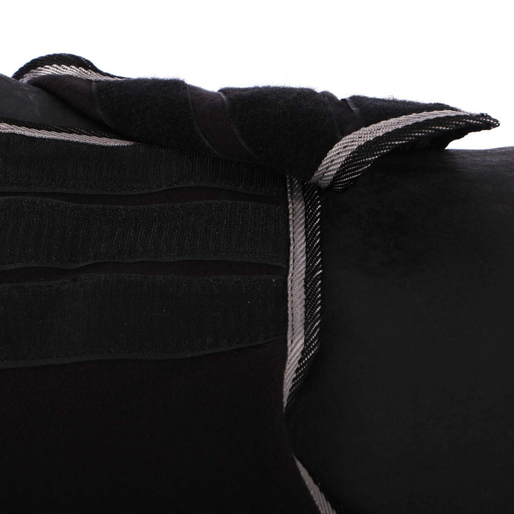 Riding World Couvre-reins Fleece Noir/Gris