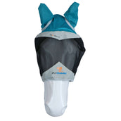 Shires Masque Anti-Mouches Filet Fin avec Oreilles Teal