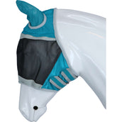 Shires Masque Anti-Mouches Filet Fin avec Oreilles Teal