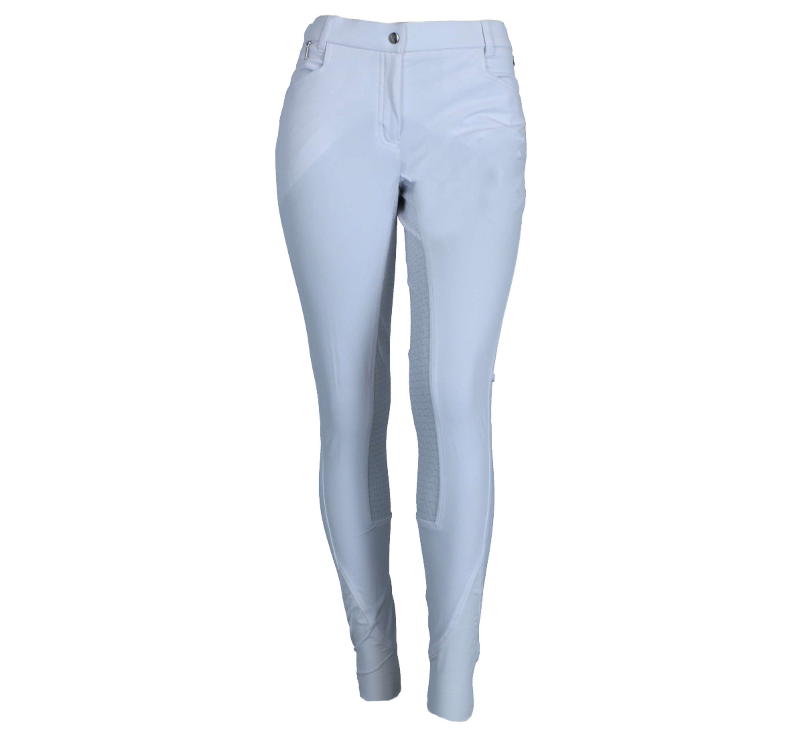 BR Pantalon d'Équitation Limerick Silicone Fond de Peau Blanc