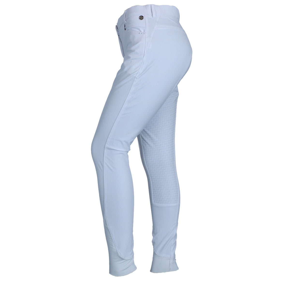 BR Pantalon d'Équitation Limerick Siliconen Fesses Blanc