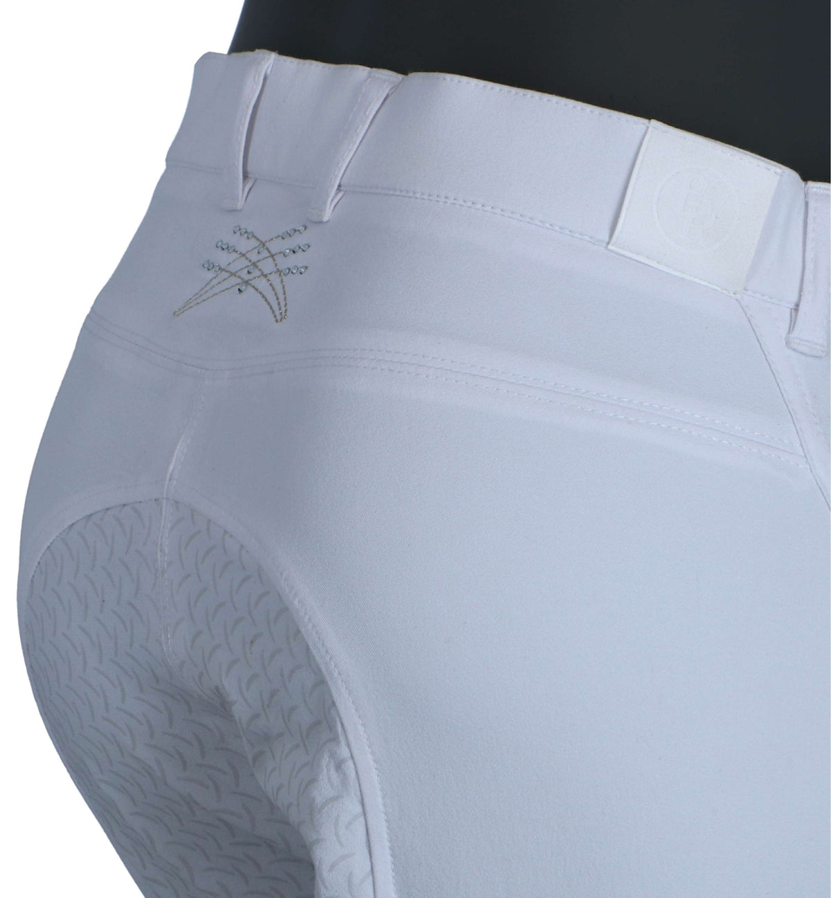 BR Pantalon d'Équitation Limerick Siliconen Fesses Blanc