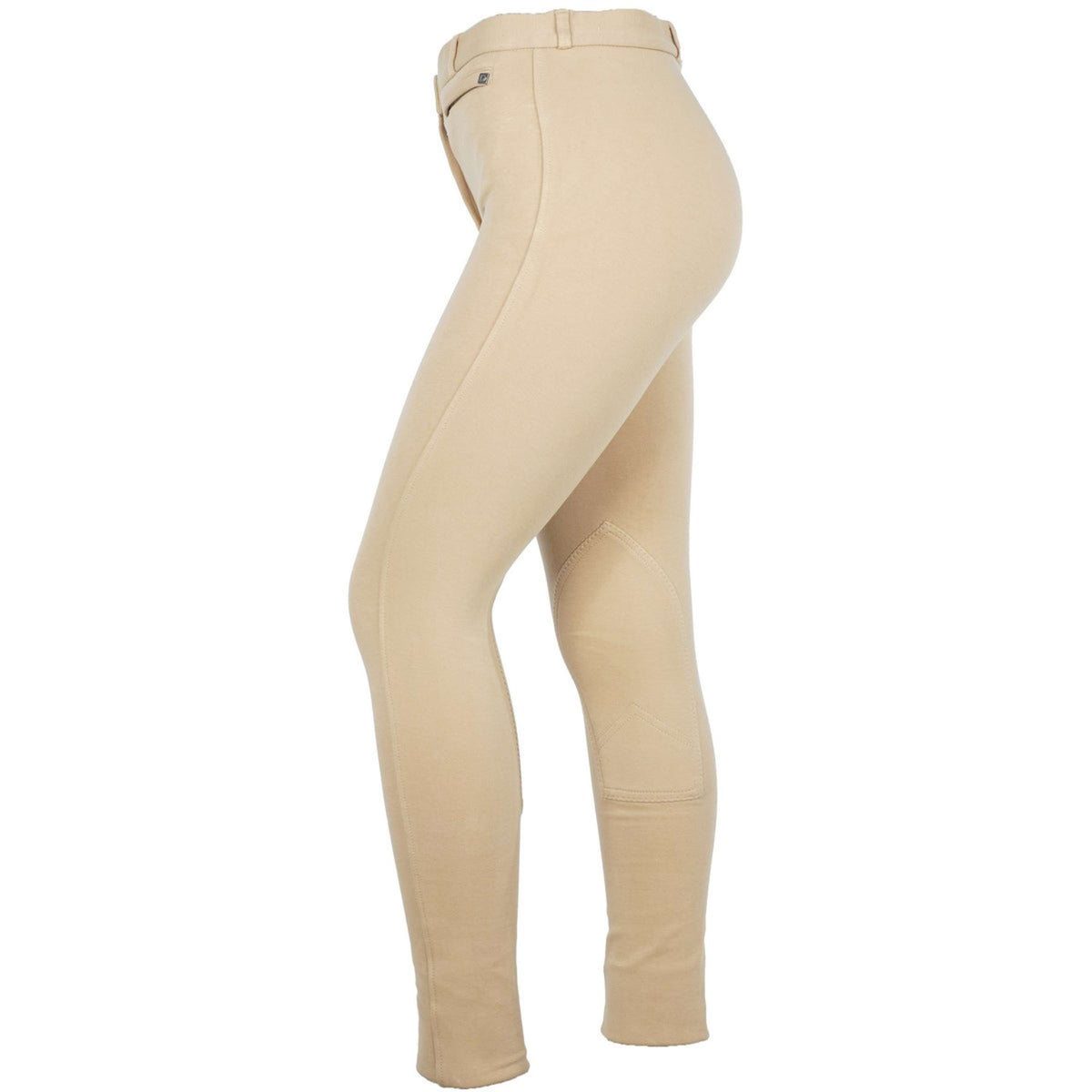 Dublin Pantalon d'Équitation Supa-Fit Zip Up Knee Patch Jodhpurs Beige