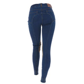 Dublin Pantalon d'Équitation Shona Knee Patch Denim Bleu Denim