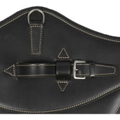 LJ-Leathers Sangle Cuir Couverture Noir