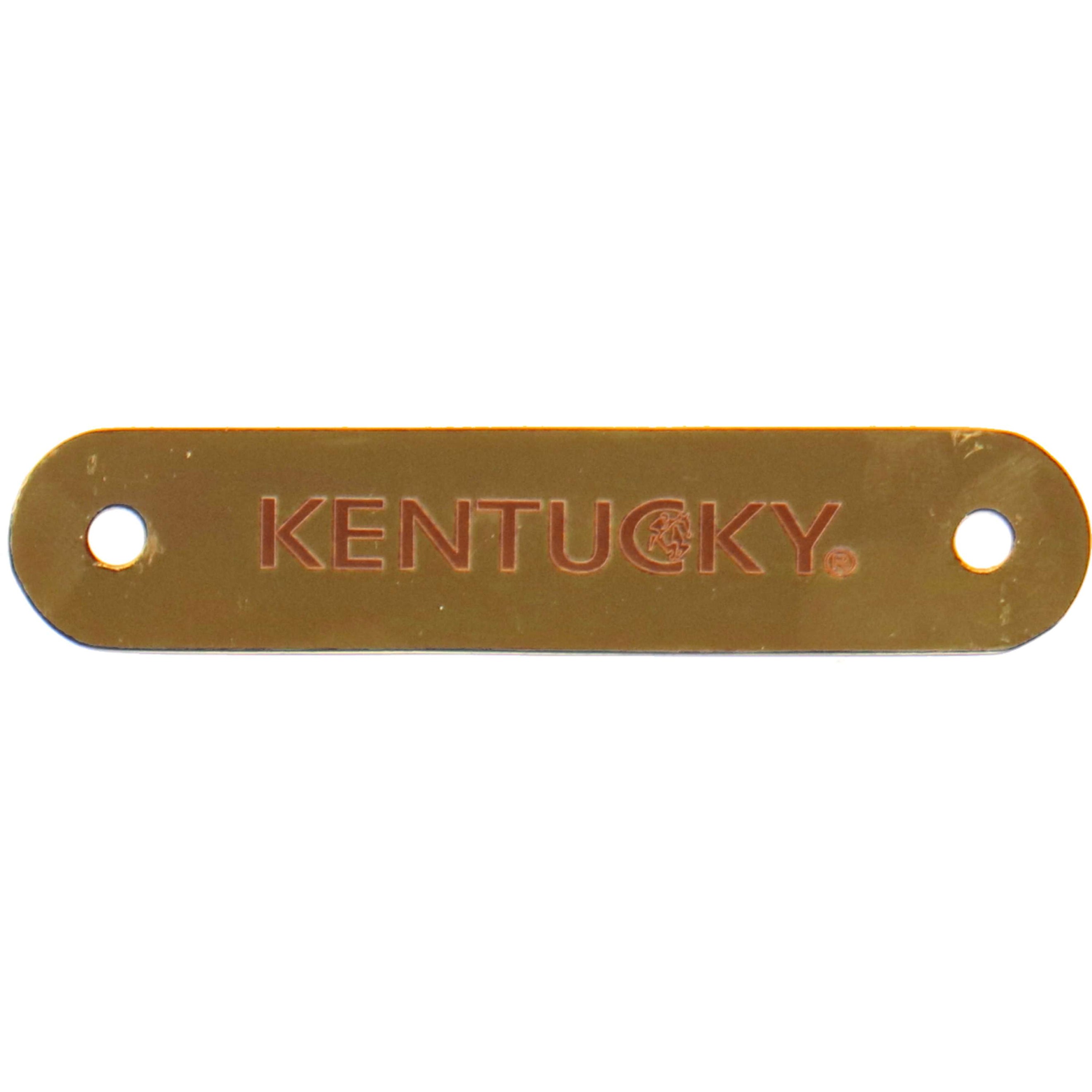 Kentucky Plaque de Nom pour Licol Or Kentucky Plaque de Nom pour Licol Or