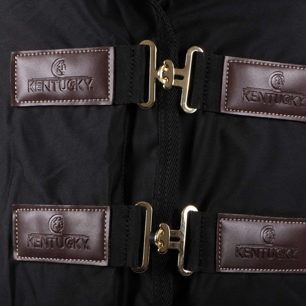 Kentucky Couverture en Coton Noir
