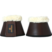 Kentucky Horsewear Cloches d'Obstacles Sheepskin Leather Marron