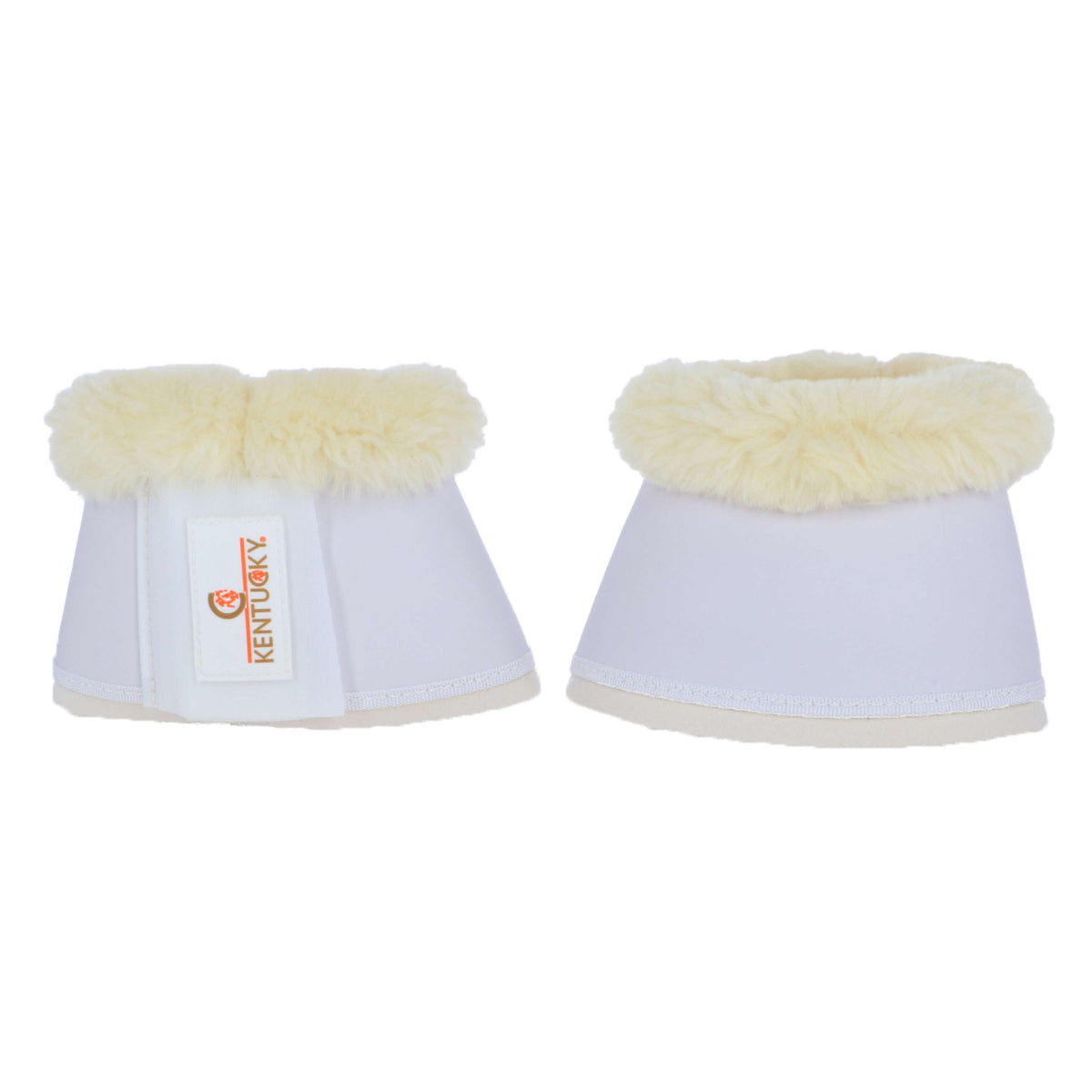 Kentucky Horsewear Cloches d'Obstacles Sheepskin Leather Blanc