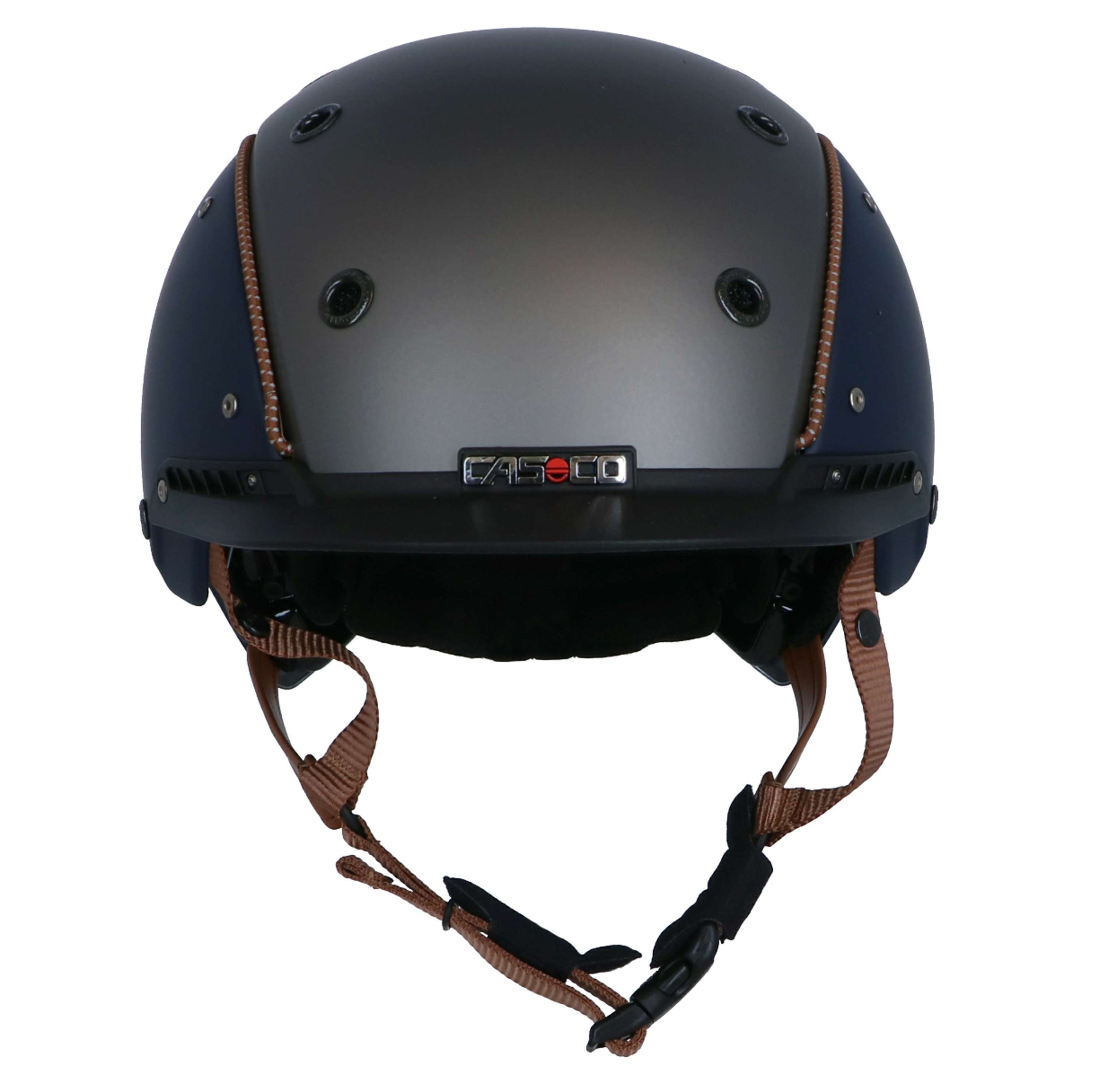 Casco Bombe Champ 3 Bleu/Marron