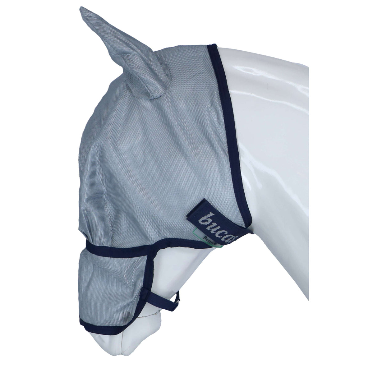 Bucas Buzz-Off Masque Anti-Mouches Extended Nose Bleu