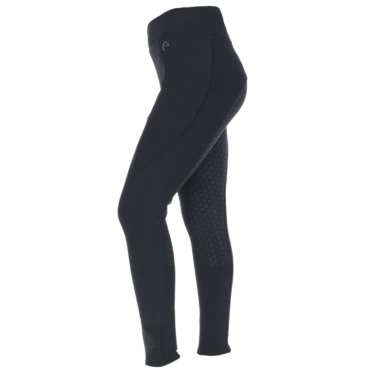 EQUITHÈME Legging d'Équitation Dolomyt Softshell Silicone Noir