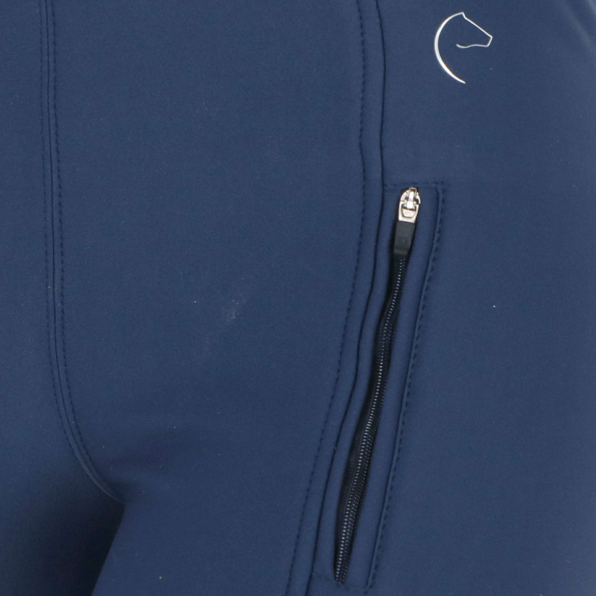 EQUITHÈME Pantalon d'Équitation Dolomyt Softshell Silicone Bleu Foncé