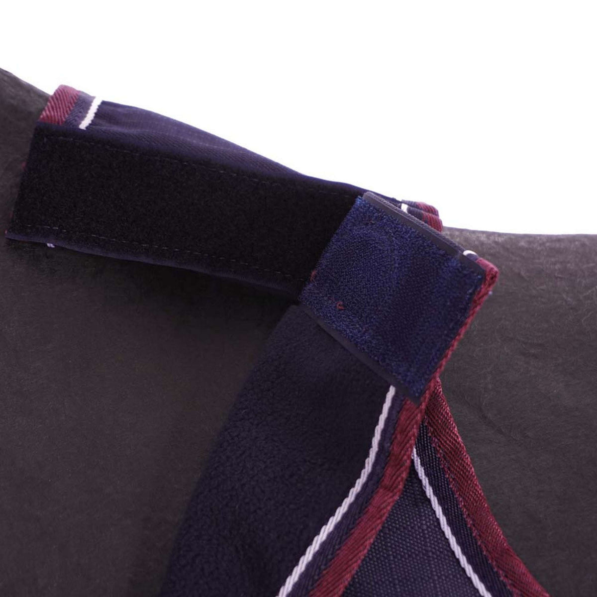 EQUITHÈME Couvre-reins Tyrex 1200D Polar Fleece Marine/Bordeaux