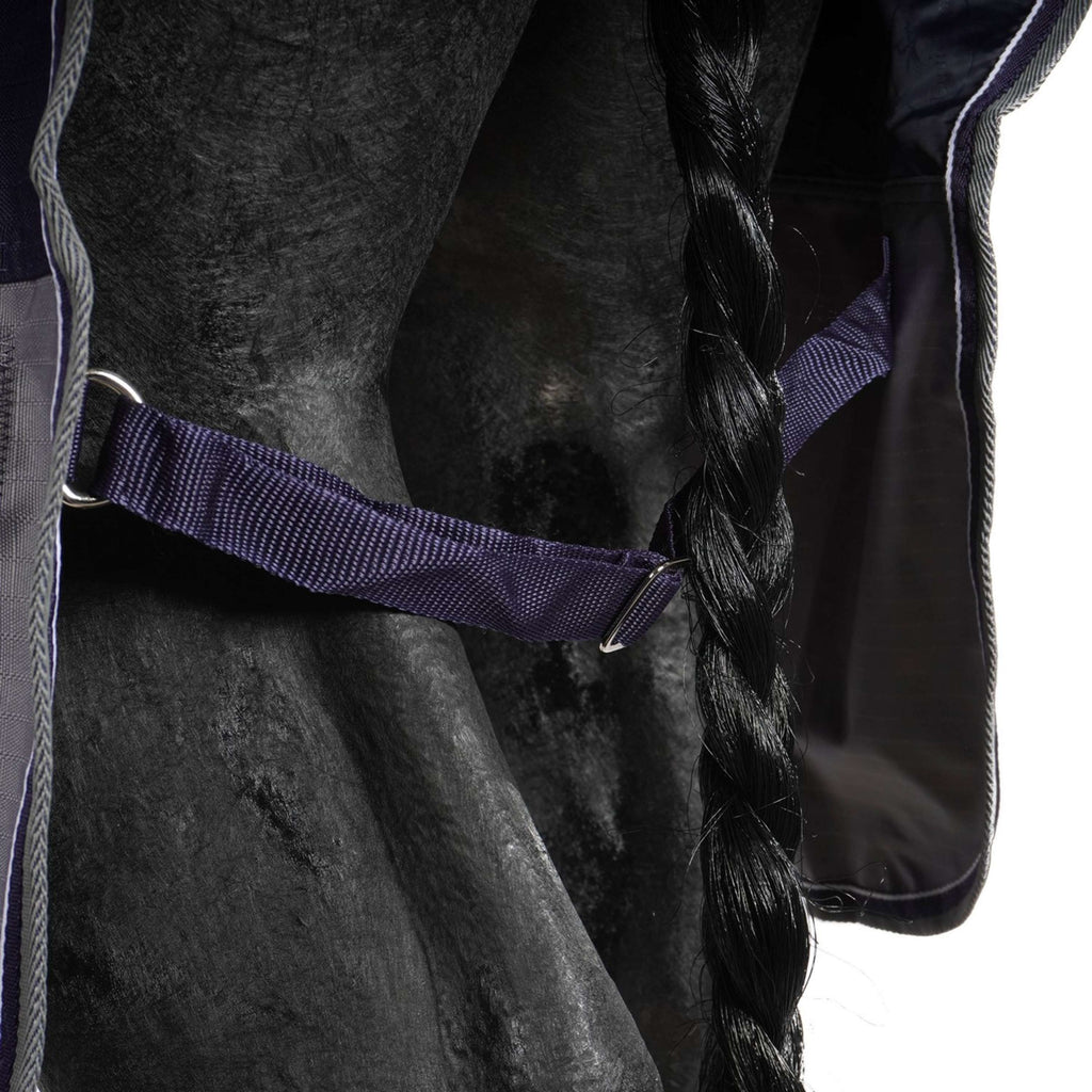 EQUITHÈME Turnout Rug Tyrex Combo 600D 200g Marine/Gris Dots