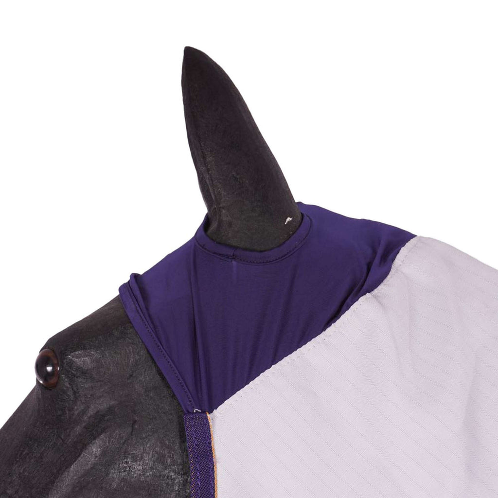 Shires Couverture Anti-Mouches Highlander Plus Sun Shade Combo Gris