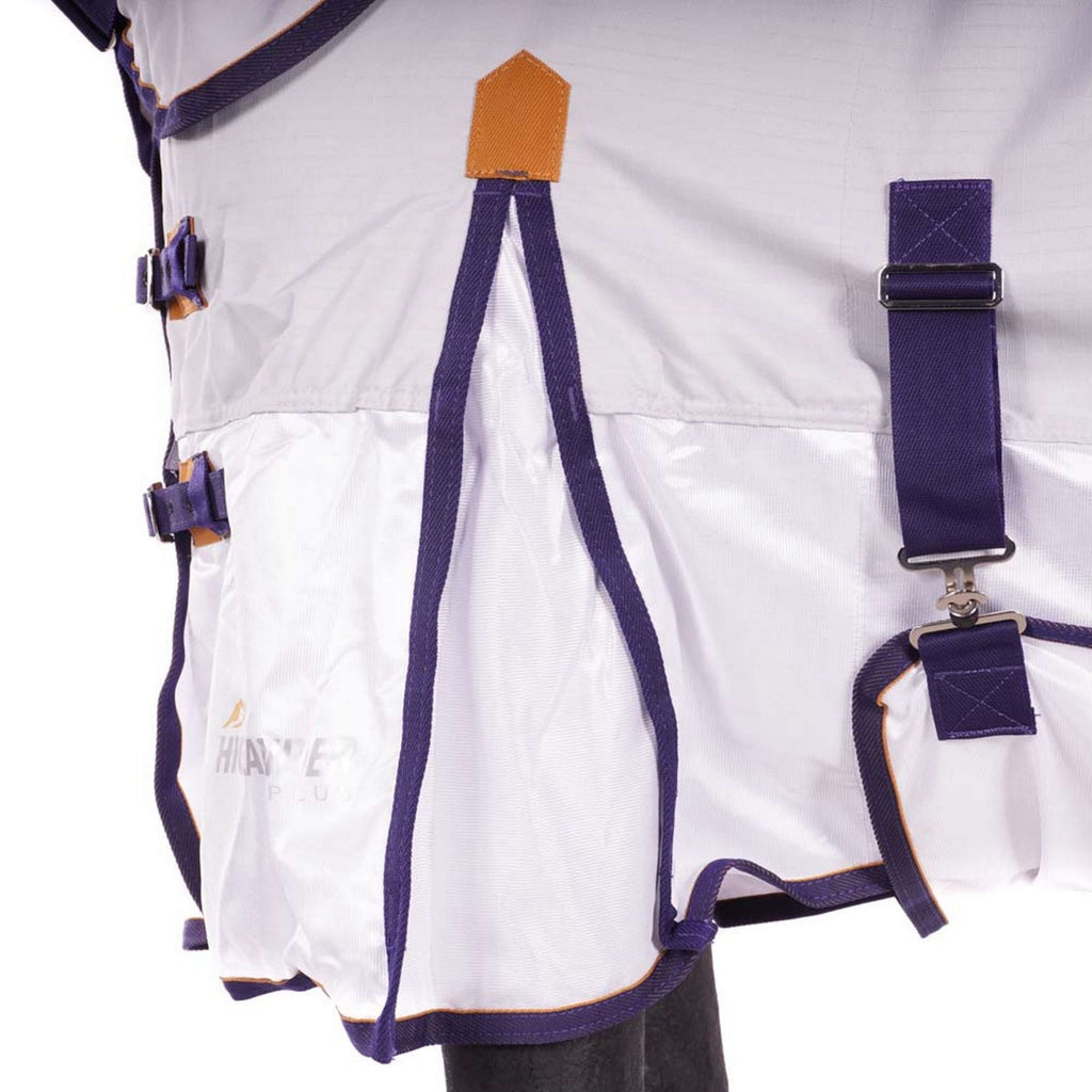 Shires Couverture Anti-Mouches Highlander Plus Sun Shade Combo Gris