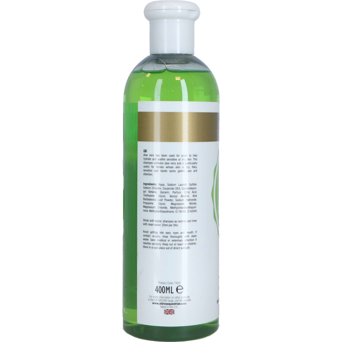 Ezi-groom Shampooing Aloe Vera Vert