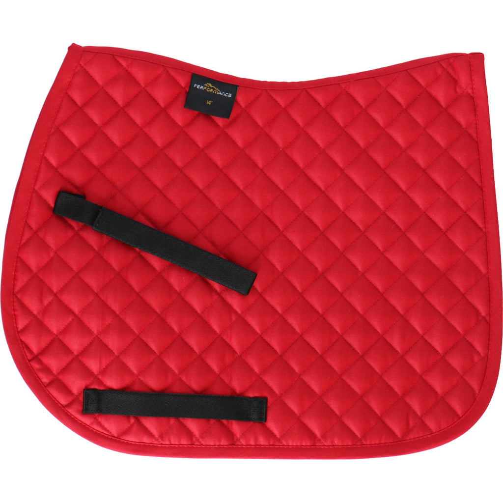 Performance by Shires Tapis de Selle Lite Rouge