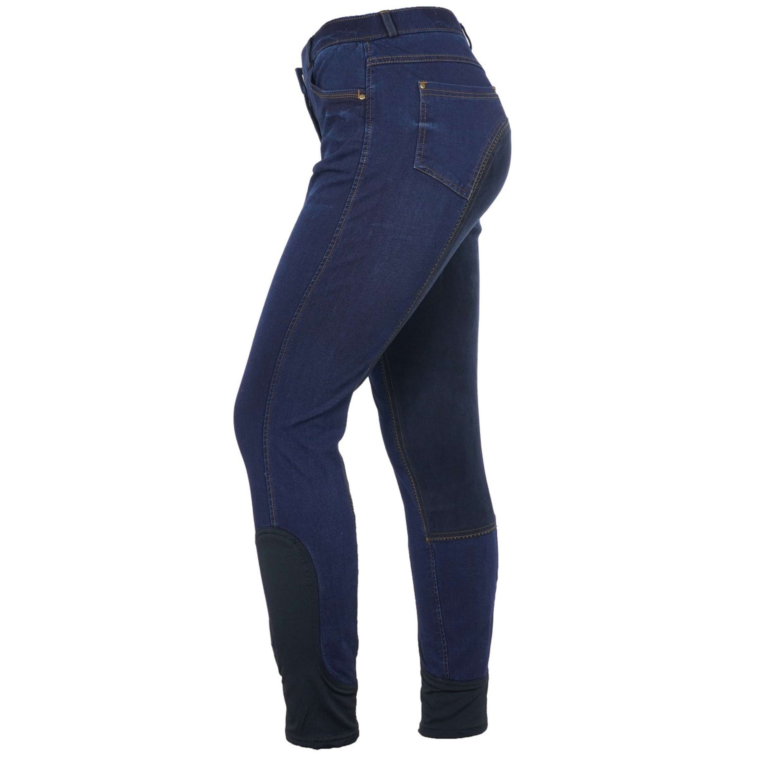 Dublin Pantalon d'Équitation Shona Full Suede Sheet Blue Denim/Navy Dublin Pantalon d'Équitation Shona Full Suede Sheet Blue Denim/Navy