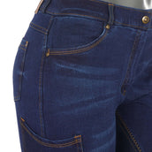 Dublin Pantalon d'Équitation Shona Full Suede Sheet Blue Denim/Navy