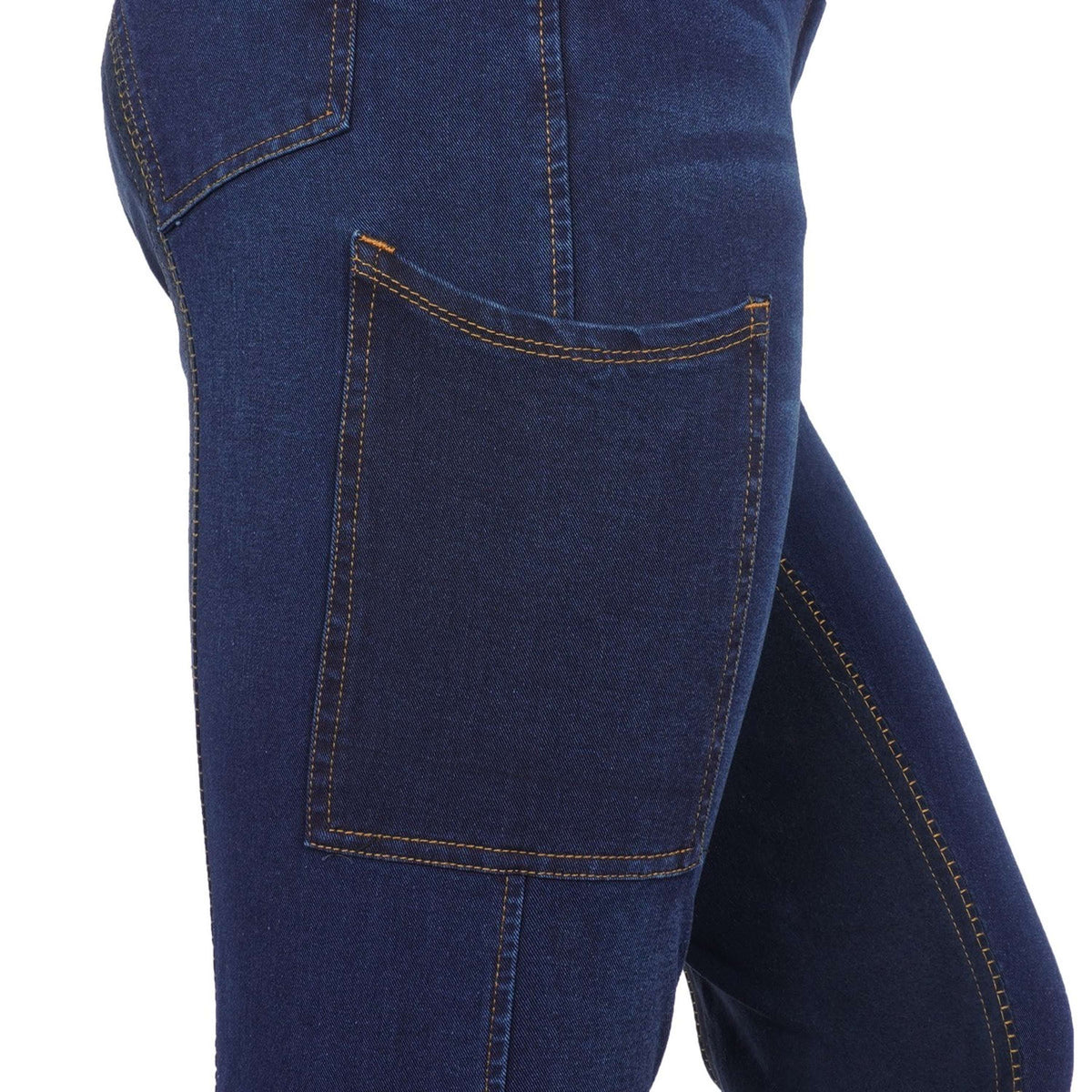 Dublin Pantalon d'Équitation Shona Full Suede Sheet Blue Denim/Navy