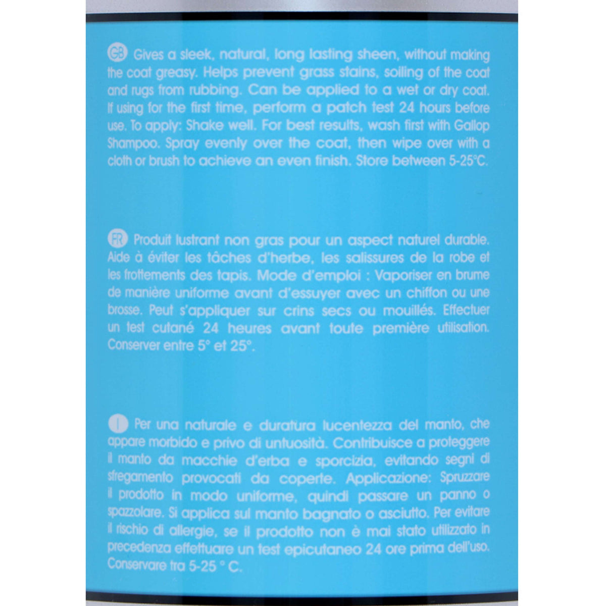 Carr & Day & Martin Spray Lustrant Canter Coat Shine Equimist