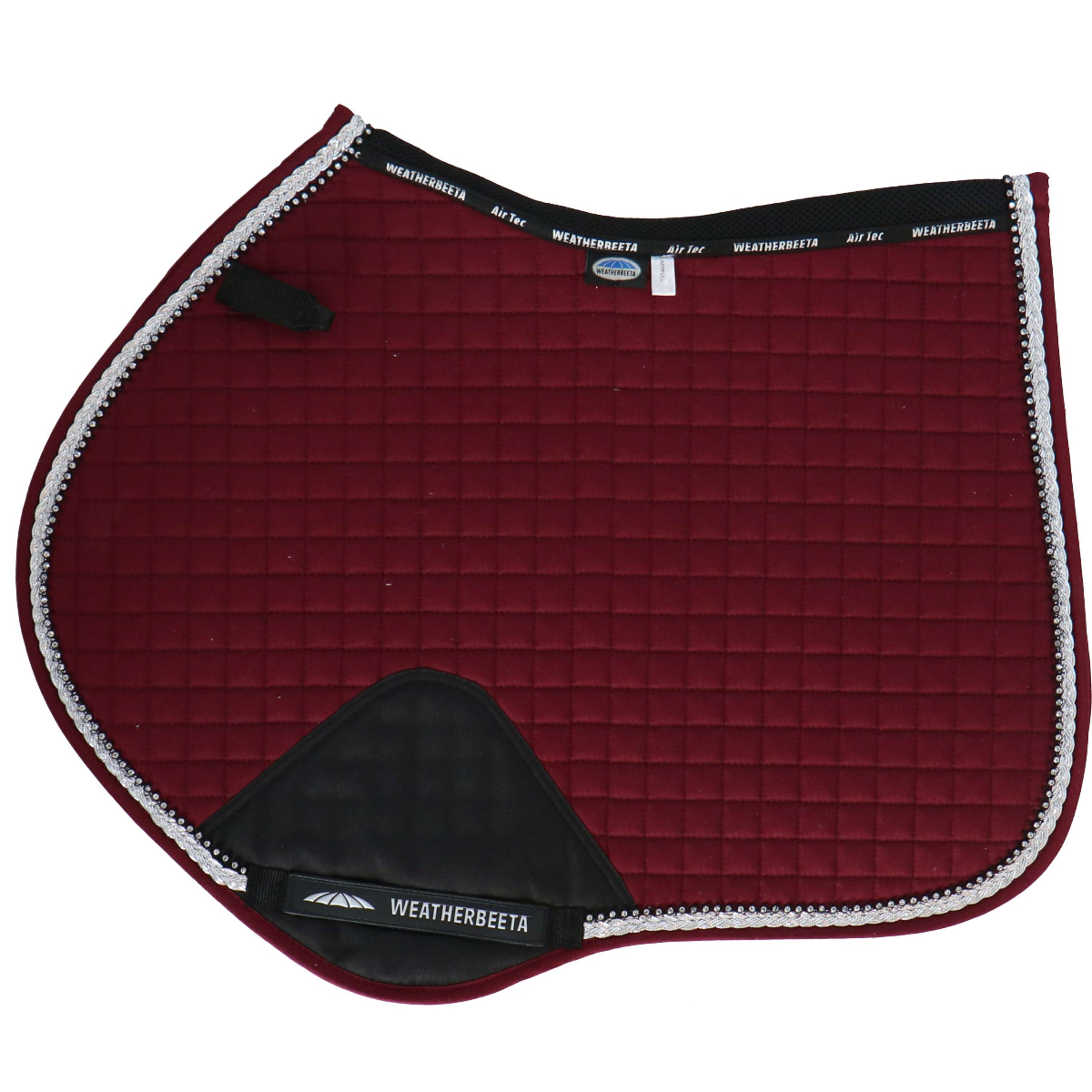 Weatherbeeta Tapis de Selle Prime Bling de Saut Maroon