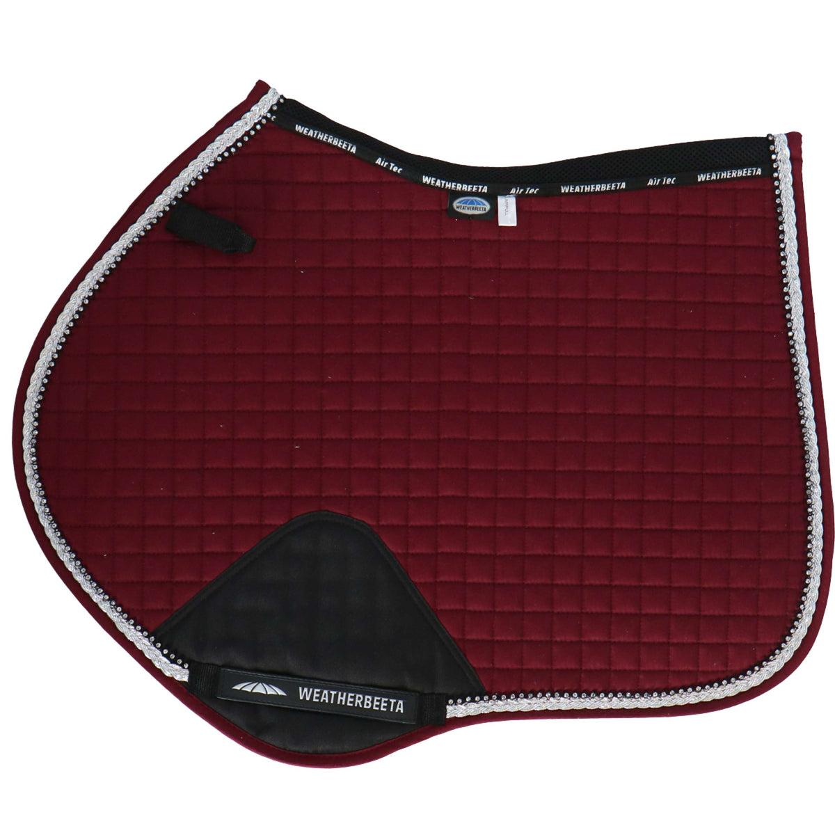 Weatherbeeta Tapis de Selle de Saut Prime Bling Maroon Red