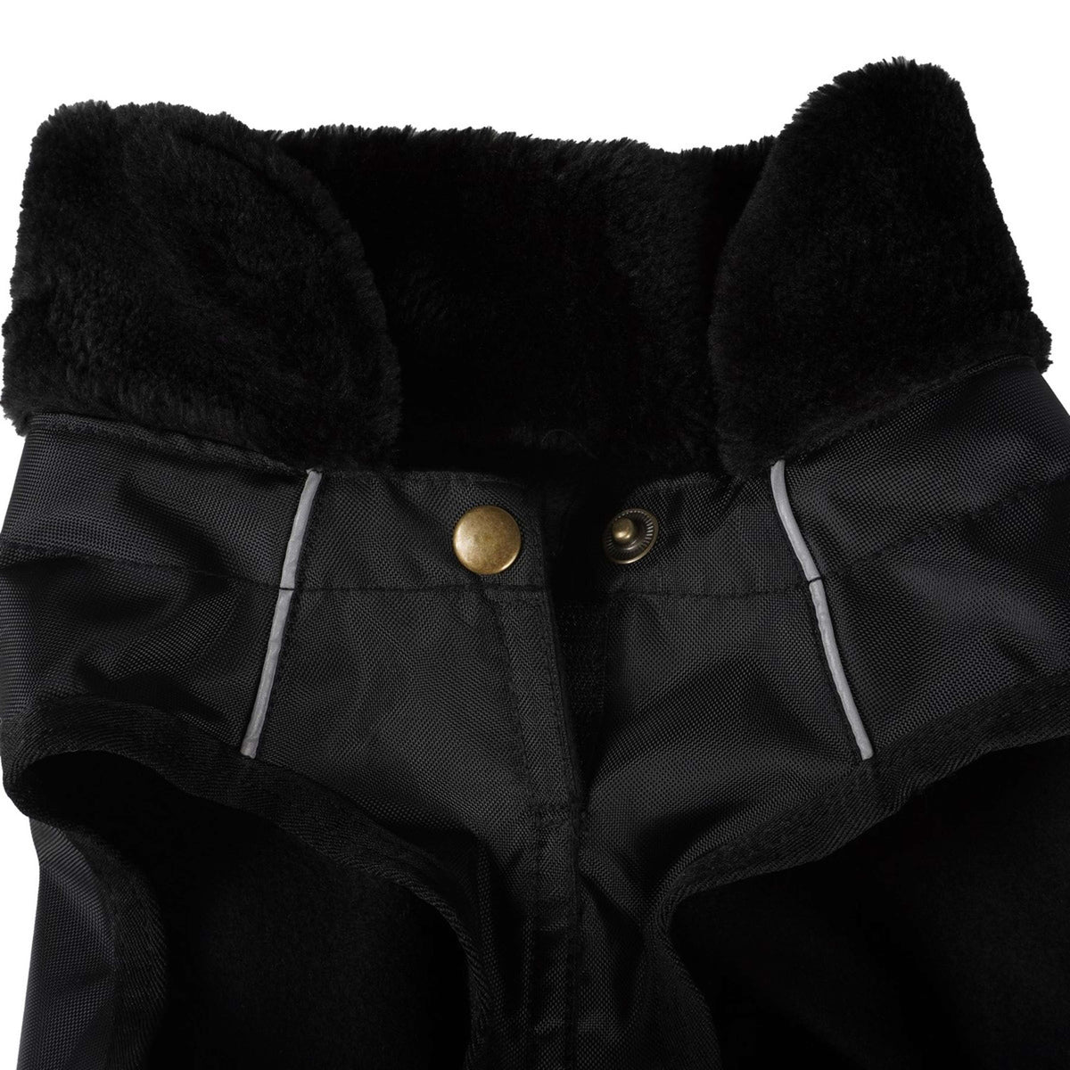 HKM Dog Coats with Teddy Collar taupe/noir