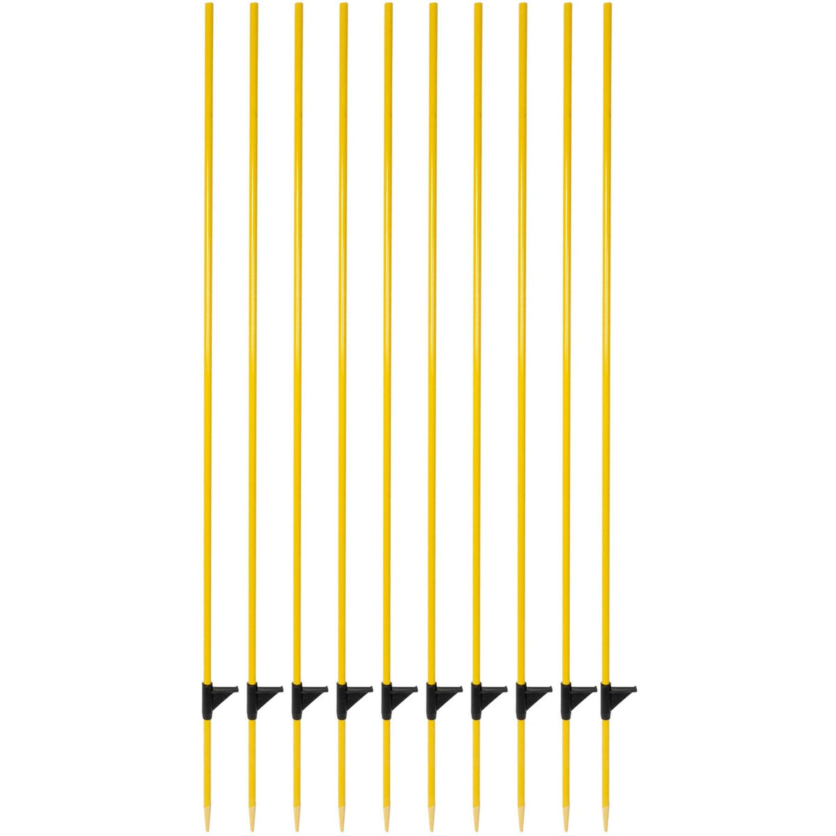 Kerbl Piquet fibre de verre 10 Pièces Jaune