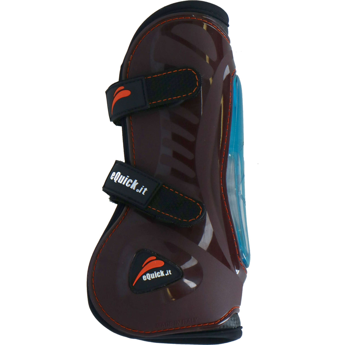 eQuick Protèges-Tendons eShock Front Velcro Marron