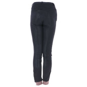 HKM Pantalon d'Équitation Kate Fessier en Silicone pour Enfant Noir