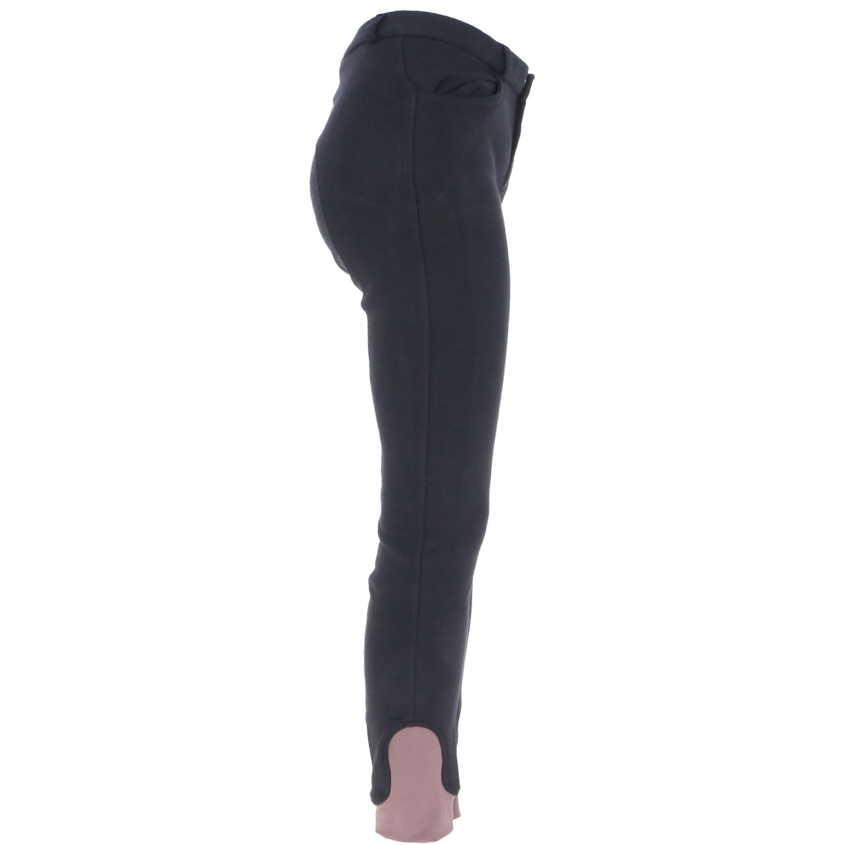 HKM Pantalon d'Équitation Kate Fessier en Silicone pour Enfant Noir