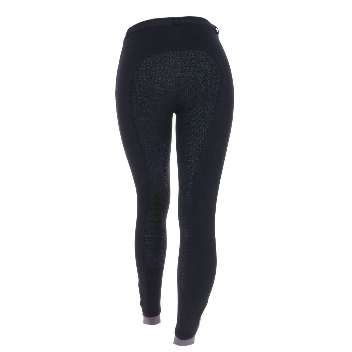 HKM Pantalon d'Équitation Kate Silicone Fond de Peau Noir