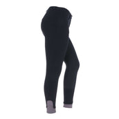 HKM Pantalon d'Équitation Kate Silicone Fond de Peau Noir